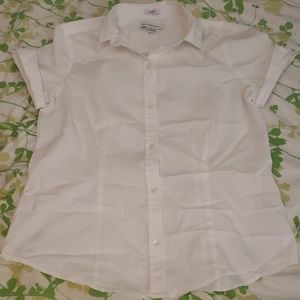 White collar shirt sleeve